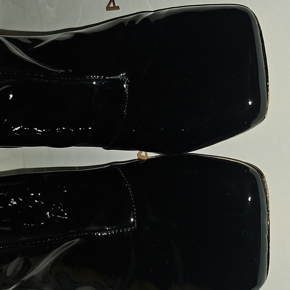 Good American patent leather Black Ankle Boots 9.5 - Picture 13 of 16